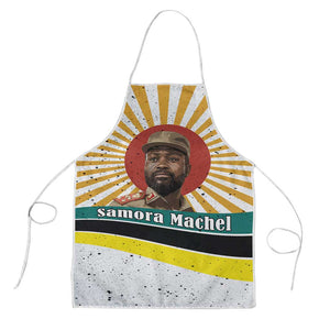 Samora Machel Apron Radiant Sunburst Bold Anti-Colonial Quote Mozambique Liberation - African Revolutionary Art - African Pride