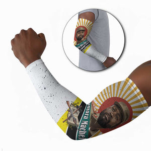 Samora Machel Arm Sleeves Radiant Sunburst Bold Anti-Colonial Quote Mozambique Liberation - African Revolutionary Art - African Pride