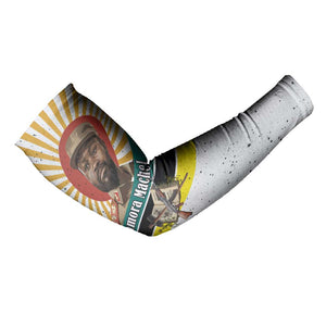 Samora Machel Arm Sleeves Radiant Sunburst Bold Anti-Colonial Quote Mozambique Liberation - African Revolutionary Art - African Pride
