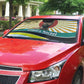 Samora Machel Auto Sun Shade Radiant Sunburst Bold Anti-Colonial Quote Mozambique Liberation - African Revolutionary Art - African Pride