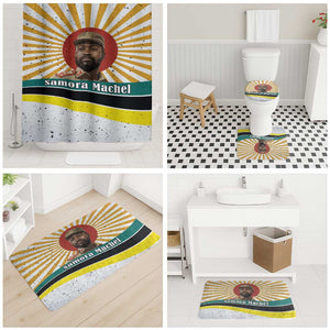 Samora Machel Bathroom Set Radiant Sunburst Bold Anti-Colonial Quote Mozambique Liberation - African Revolutionary Art - African Pride