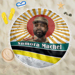 Samora Machel Beach Blanket Radiant Sunburst Bold Anti-Colonial Quote Mozambique Liberation - African Revolutionary Art - African Pride