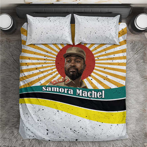 Samora Machel Bedding Set Radiant Sunburst Bold Anti-Colonial Quote Mozambique Liberation - African Revolutionary Art - African Pride