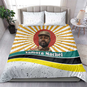 Samora Machel Bedding Set Radiant Sunburst Bold Anti-Colonial Quote Mozambique Liberation - African Revolutionary Art - African Pride