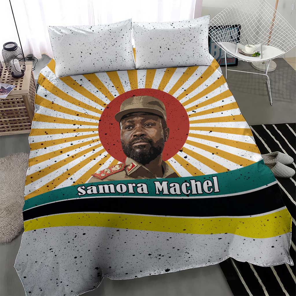 Samora Machel Bedding Set Radiant Sunburst Bold Anti-Colonial Quote Mozambique Liberation - African Revolutionary Art - African Pride