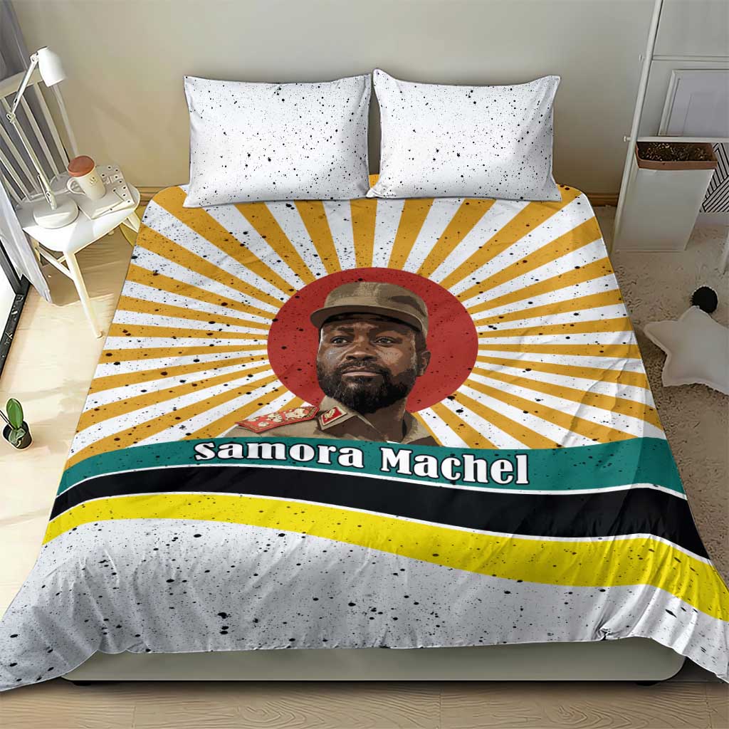 Samora Machel Bedding Set Radiant Sunburst Bold Anti-Colonial Quote Mozambique Liberation - African Revolutionary Art - African Pride