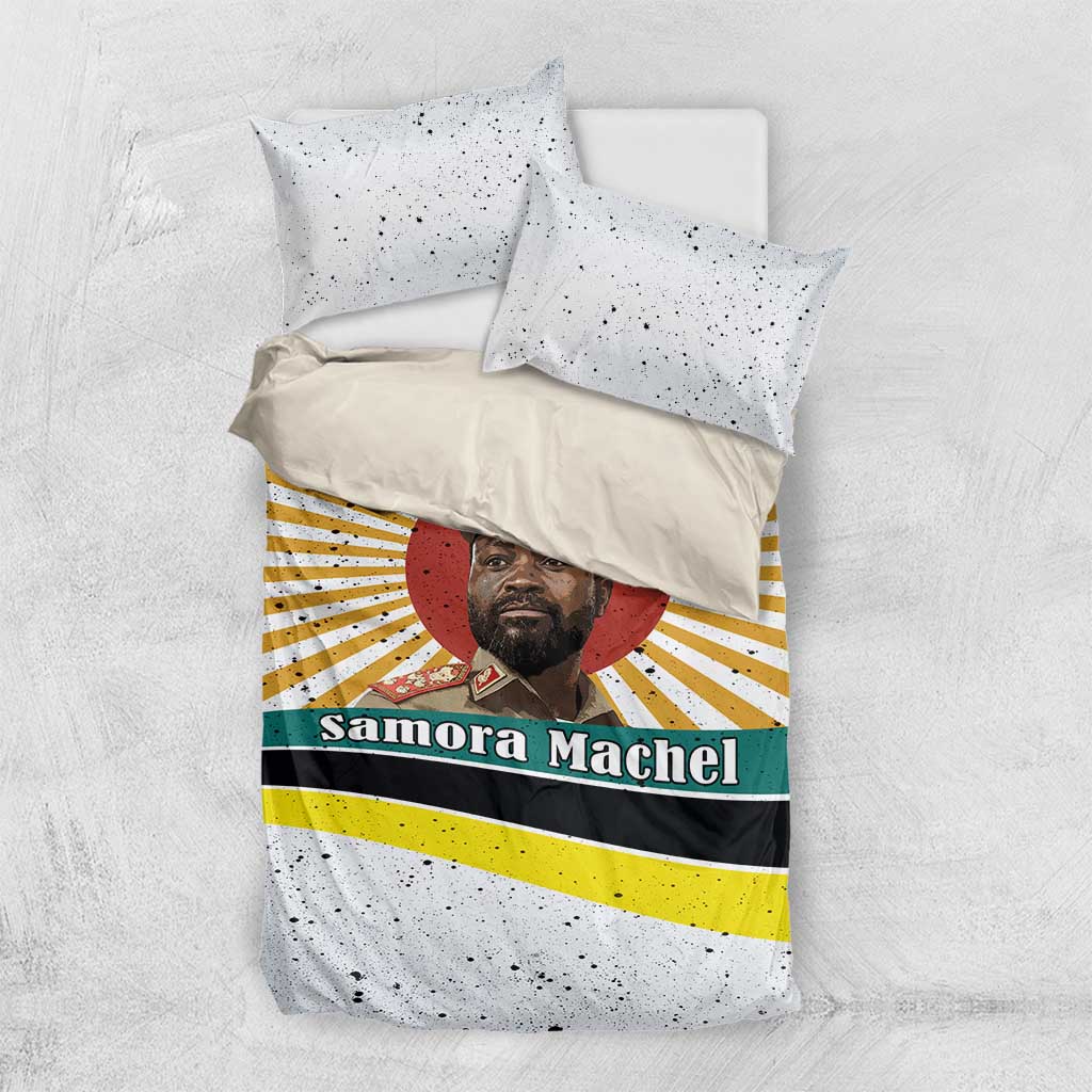 Samora Machel Bedding Set Radiant Sunburst Bold Anti-Colonial Quote Mozambique Liberation - African Revolutionary Art - African Pride