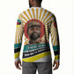 Samora Machel Button Sweatshirt Radiant Sunburst Bold Anti-Colonial Quote Mozambique Liberation - African Revolutionary Art