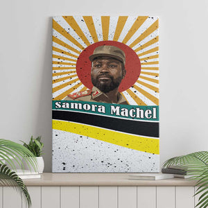 Samora Machel Canvas Wall Art Radiant Sunburst Bold Anti-Colonial Quote Mozambique Liberation - African Revolutionary Art - African Pride