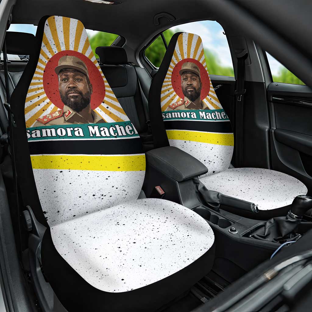 Samora Machel Car Seat Cover Radiant Sunburst Bold Anti-Colonial Quote Mozambique Liberation - African Revolutionary Art - African Pride