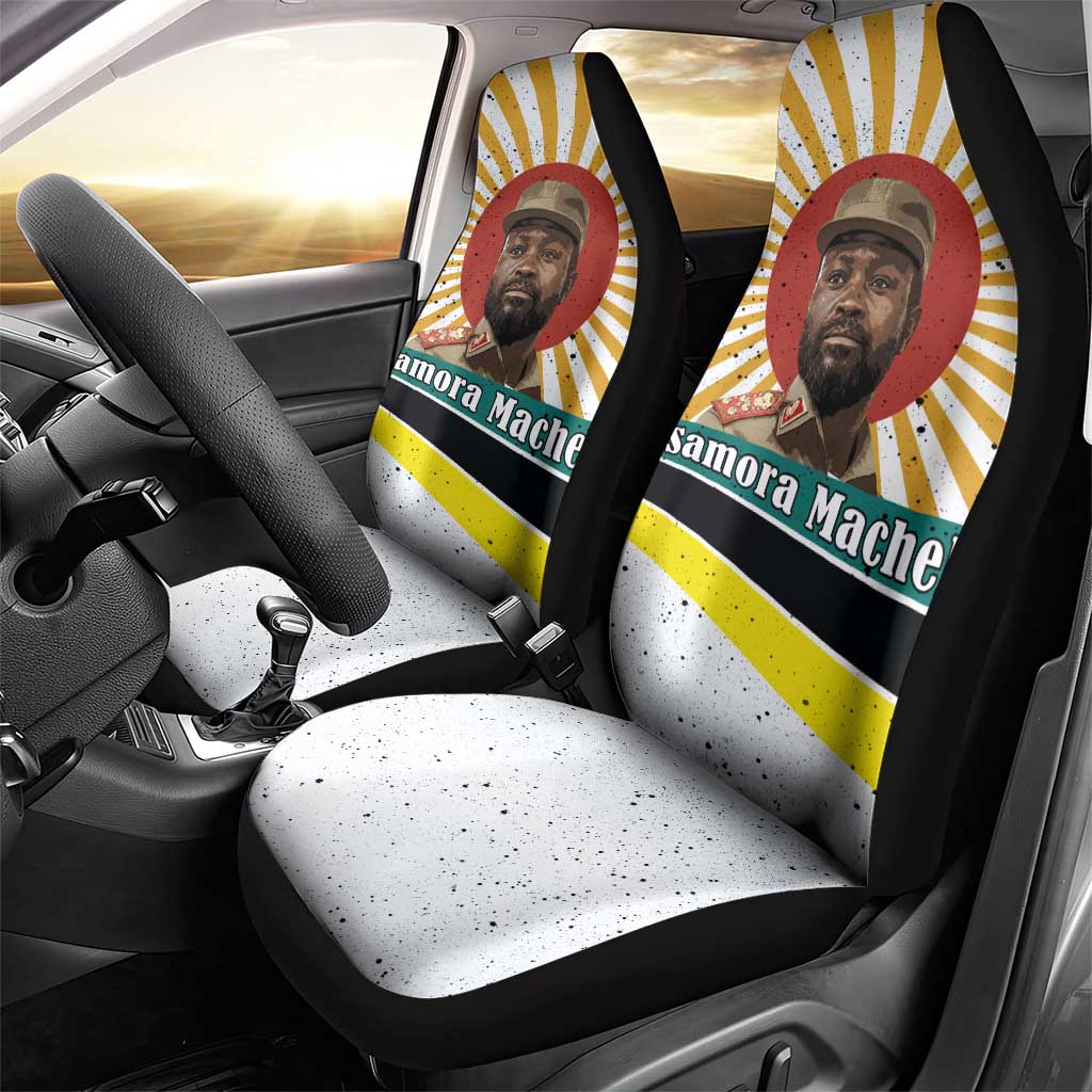 Samora Machel Car Seat Cover Radiant Sunburst Bold Anti-Colonial Quote Mozambique Liberation - African Revolutionary Art - African Pride