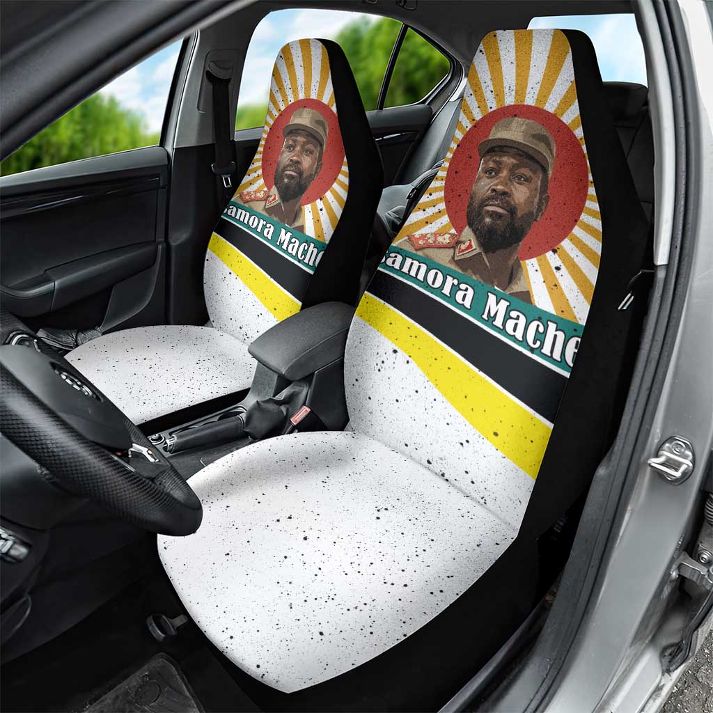 Samora Machel Car Seat Cover Radiant Sunburst Bold Anti-Colonial Quote Mozambique Liberation - African Revolutionary Art - African Pride