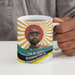 Samora Machel Ceramic Mug Radiant Sunburst Bold Anti-Colonial Quote Mozambique Liberation - African Revolutionary Art - African Pride