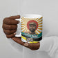 Samora Machel Ceramic Mug Radiant Sunburst Bold Anti-Colonial Quote Mozambique Liberation - African Revolutionary Art - African Pride