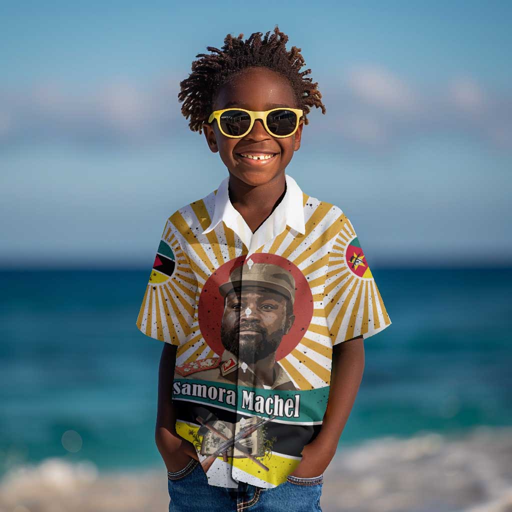 Samora Machel Kid Hawaiian Shirt Radiant Sunburst Bold Anti-Colonial Quote Mozambique Liberation - African Revolutionary Art - African Pride