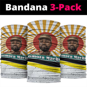 Samora Machel Neck Gaiter Radiant Sunburst Bold Anti-Colonial Quote Mozambique Liberation - African Revolutionary Art - African Pride