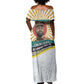 Samora Machel Off Shoulder Maxi Dress Radiant Sunburst Bold Anti-Colonial Quote Mozambique Liberation - African Revolutionary Art - African Pride