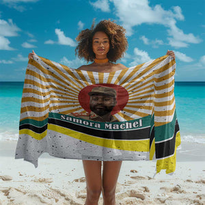 Samora Machel Sarong Radiant Sunburst Bold Anti-Colonial Quote Mozambique Liberation - African Revolutionary Art - African Pride