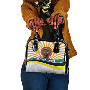 Samora Machel Shoulder Handbag Radiant Sunburst Bold Anti-Colonial Quote Mozambique Liberation - African Revolutionary Art - African Pride