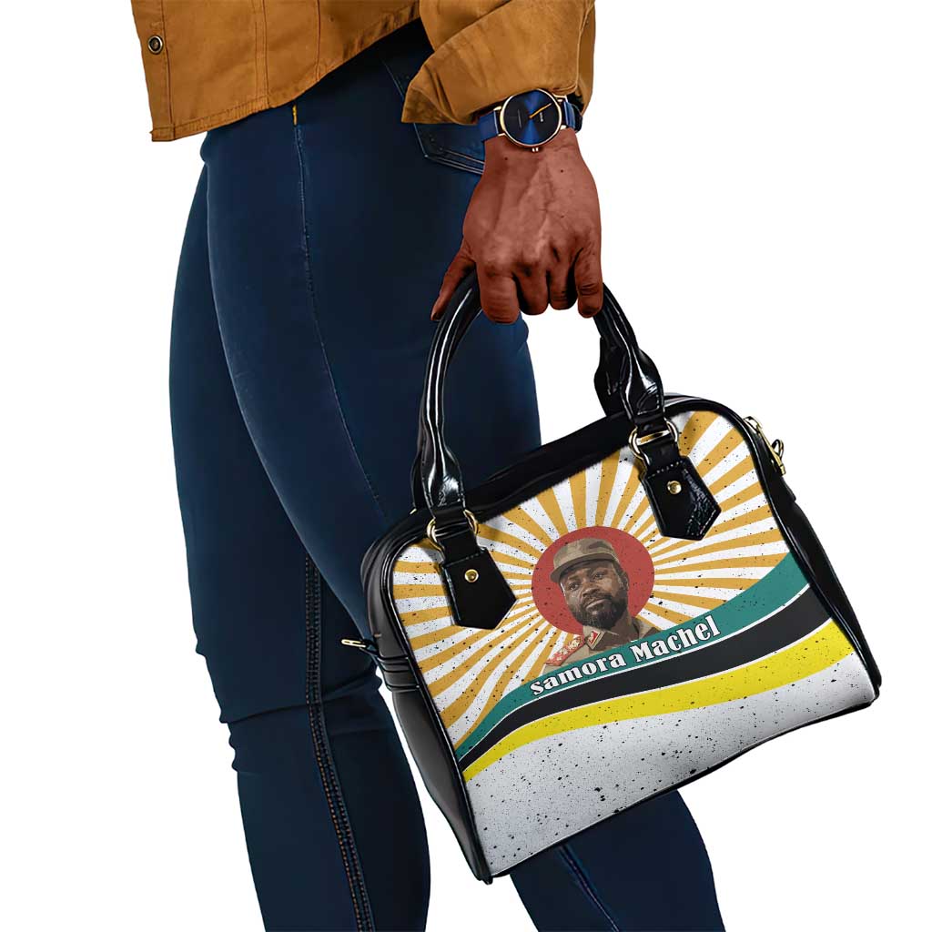 Samora Machel Shoulder Handbag Radiant Sunburst Bold Anti-Colonial Quote Mozambique Liberation - African Revolutionary Art - African Pride
