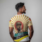Samora Machel T shirt Radiant Sunburst Bold Anti-Colonial Quote Mozambique Liberation - African Revolutionary Art - African Pride