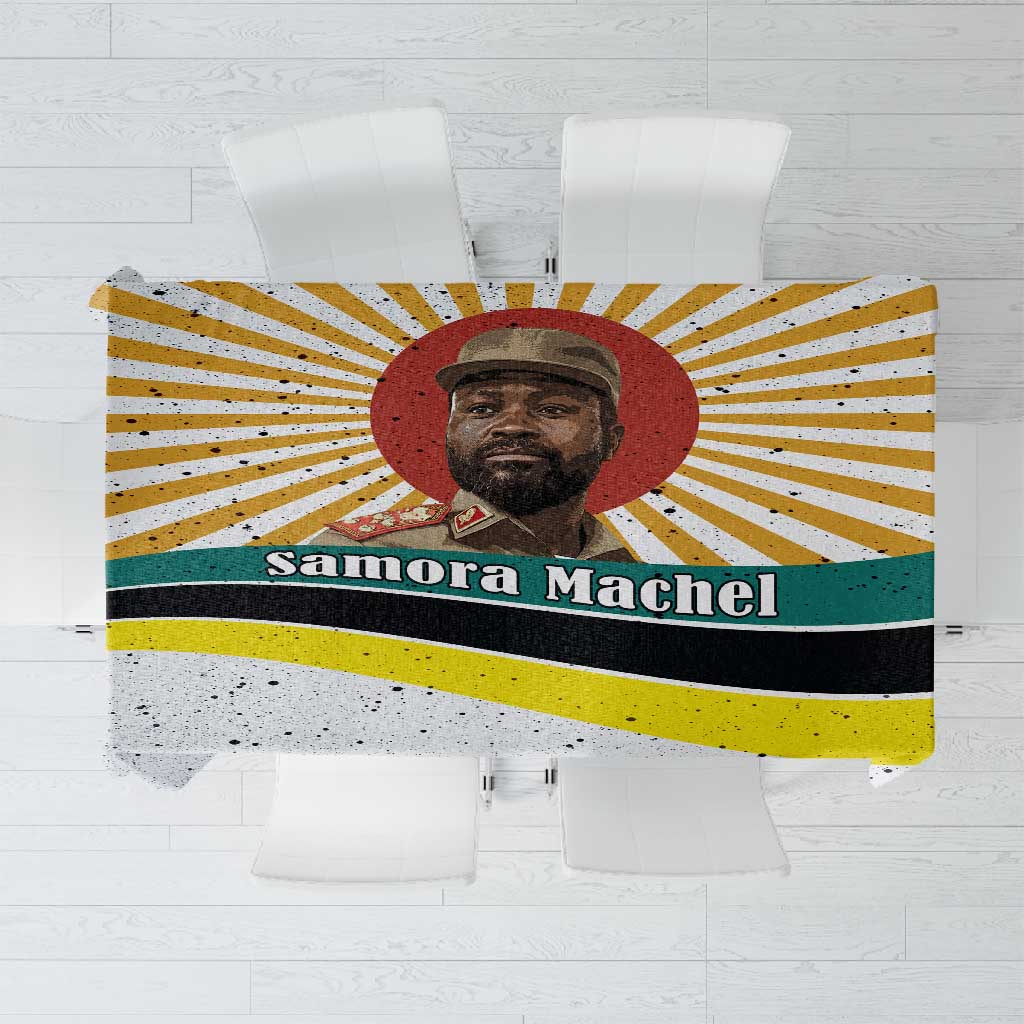 Samora Machel Tablecloth Radiant Sunburst Bold Anti-Colonial Quote Mozambique Liberation - African Revolutionary Art - African Pride