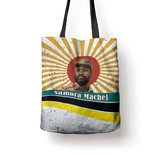 Samora Machel Tote Bag Radiant Sunburst Bold Anti-Colonial Quote Mozambique Liberation - African Revolutionary Art - African Pride