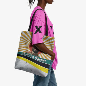 Samora Machel Tote Bag Radiant Sunburst Bold Anti-Colonial Quote Mozambique Liberation - African Revolutionary Art - African Pride