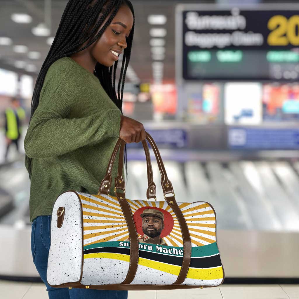 Samora Machel Travel Bag Radiant Sunburst Bold Anti-Colonial Quote Mozambique Liberation - African Revolutionary Art - African Pride