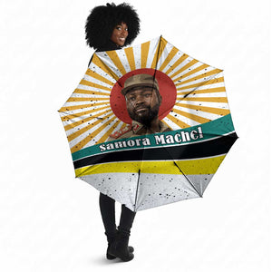 Samora Machel Umbrella Radiant Sunburst Bold Anti-Colonial Quote Mozambique Liberation - African Revolutionary Art - African Pride