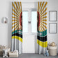 Samora Machel Window Curtain Radiant Sunburst Bold Anti-Colonial Quote Mozambique Liberation - African Revolutionary Art - African Pride