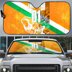 Personalized Ivory Coast Football Auto Sun Shade Elephant Mascot Flag - Comic Style Graphic