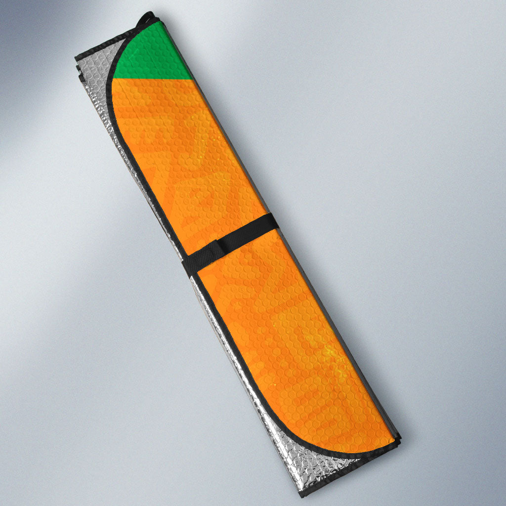 Personalized Ivory Coast Football Auto Sun Shade Elephant Mascot Flag - Comic Style Graphic