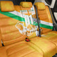 Personalized Ivory Coast Football Back Car Seat Cover Elephant Mascot Flag - Comic Style Graphic