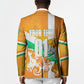 Personalized Ivory Coast Football Blazer Elephant Mascot Flag - Comic Style Graphic