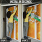 Personalized Ivory Coast Football Door Cover Elephant Mascot Flag - Comic Style Graphic