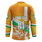 Personalized Ivory Coast Football Hockey Jersey Elephant Mascot Flag - Comic Style Graphic