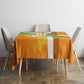 Personalized Ivory Coast Football Tablecloth Elephant Mascot Flag - Comic Style Graphic