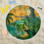 Sao Tome and Principe Beach Blanket Tropical Island Bird and Cocoa Forest - African Pride