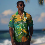 Sao Tome and Principe Hawaiian Shirt Tropical Island Bird and Cocoa Forest - African Pride