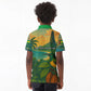 Sao Tome and Principe Kid Polo Shirt Tropical Island Bird and Cocoa Forest - African Pride