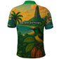 Sao Tome and Principe Polo Shirt Tropical Island Bird and Cocoa Forest - African Pride