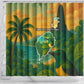 Sao Tome and Principe Shower Curtain Tropical Island Bird and Cocoa Forest - African Pride