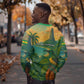 Sao Tome and Principe Sweatshirt Tropical Island Bird and Cocoa Forest - African Pride