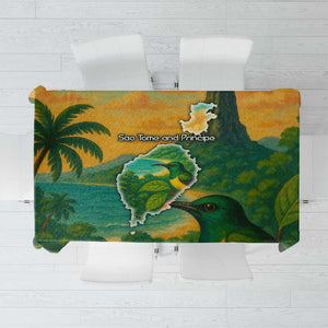 Sao Tome and Principe Tablecloth Tropical Island Bird and Cocoa Forest - African Pride