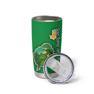 Sao Tome and Principe Tumbler Cup Tropical Island Bird and Cocoa Forest - African Pride