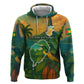 Sao Tome and Principe Zip Hoodie Tropical Island Bird and Cocoa Forest - African Pride