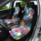 Where the Sunbird Sings Car Seat Cover Sao Tome and Principe Flag - Color Splash Art - African Pride
