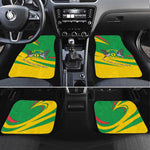 Sao Tome and Principe National Emblem Car Mats Green Yellow Flag Pattern - African Pride