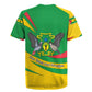 Sao Tome and Principe National Emblem Rugby Jersey Green Yellow Flag Pattern - African Pride